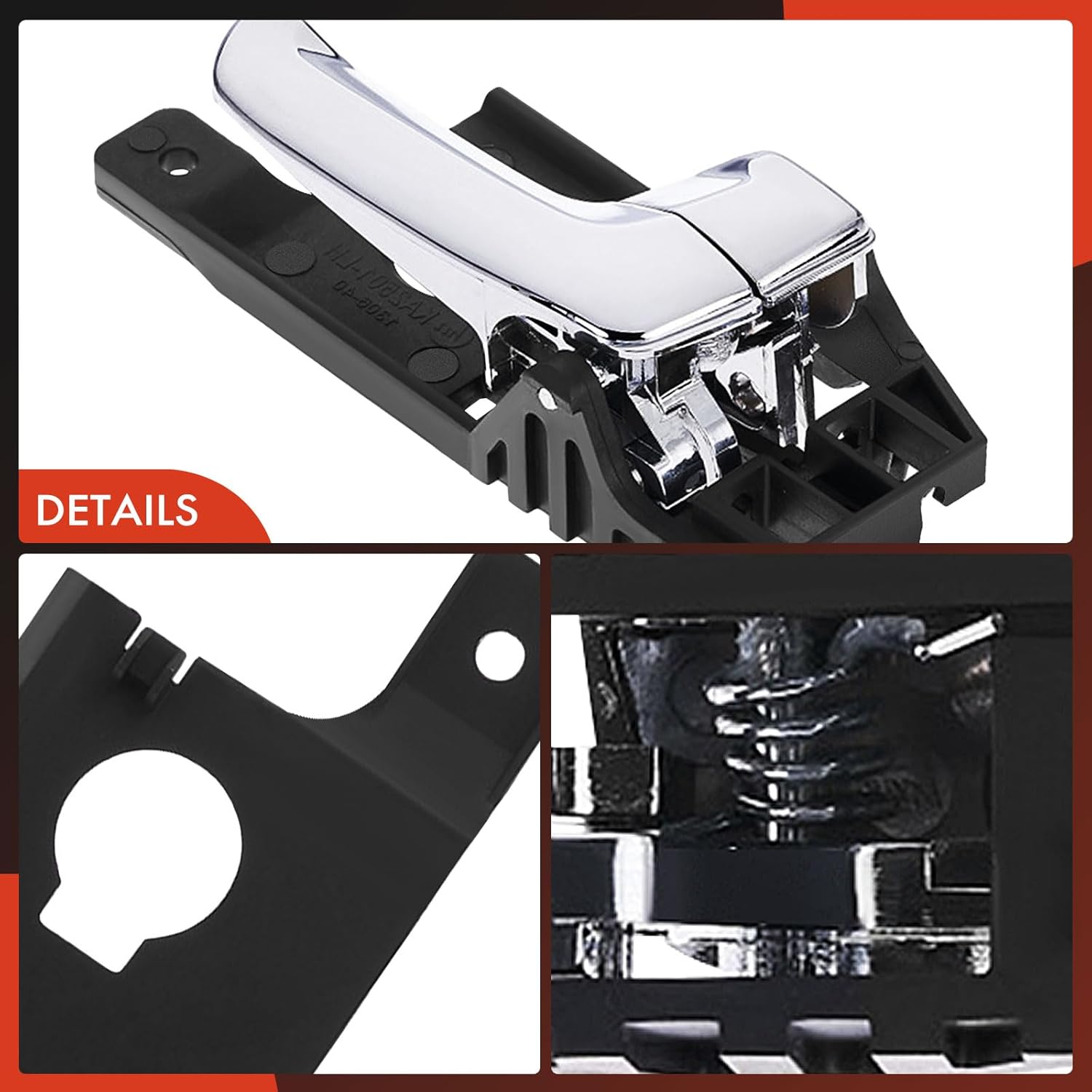 A-Premium Front or Rear Right Passenger Side Interior Door Handle Compatible with Kia Sportage 2005-2010