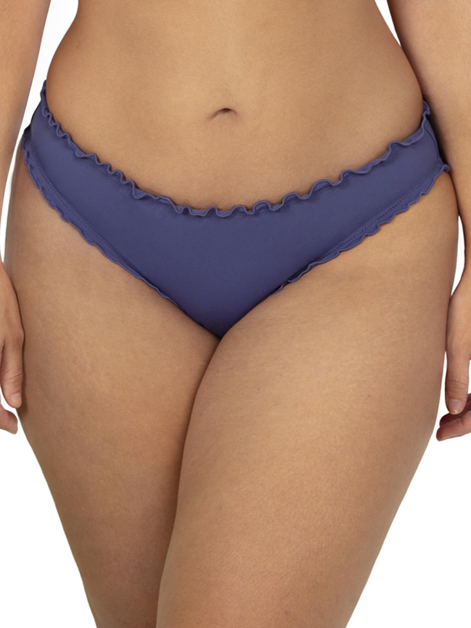 Smart & Sexy Women's Ruffled Swimwear Bikini Bottom – Ruched Back for Shaping and Style