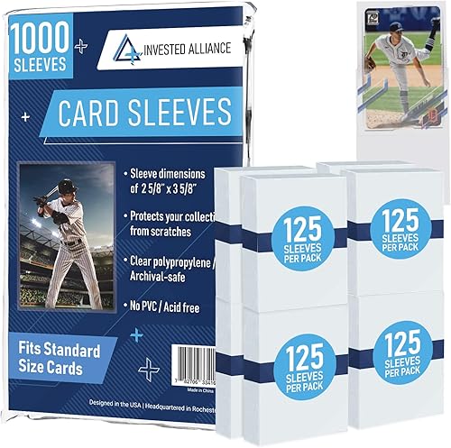 Fundas de centavo prémium para tarjetas de intercambio, fundas suaves para tarjetas de béisbol, funda de plástico ultra transparente para tarjetas