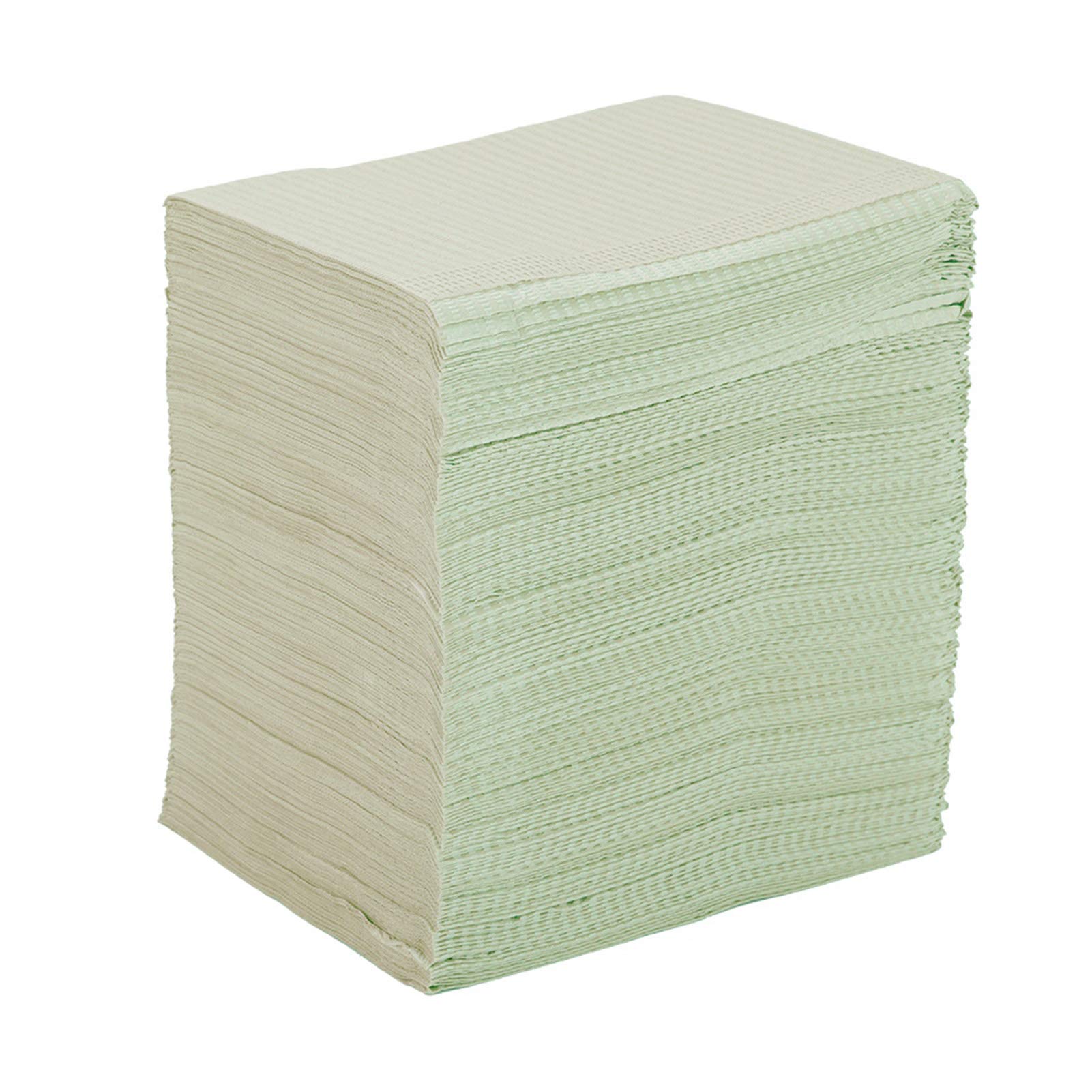 Ejoyous Einweg-Zahnlätzchen, Holzzellstoffpapier mit PE-Rückseite, Zahnhandtuch, 500 Stück, 13,2 X 17,7 Zoll, Saugfähig, Wasserdicht, Geprägt, für Zahntätowierungen, Kieferorthopädische