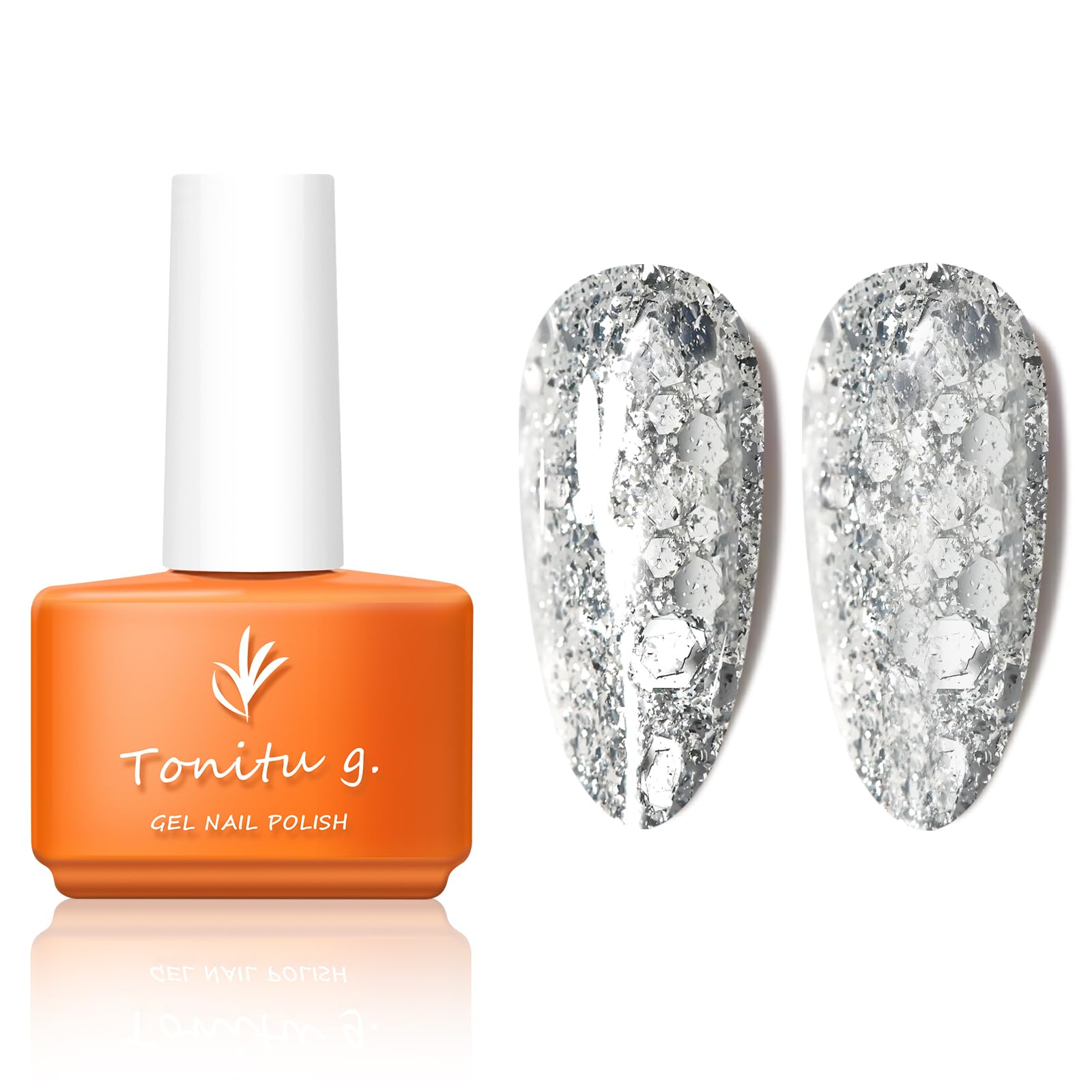 TONITU G · Tontiu 7ml litter Sequins el Nail Polish Sequins Semi-permanent el Varnish Soak Off Uv Nails lossy For Manicure Base Coat Nail Art (SC314)