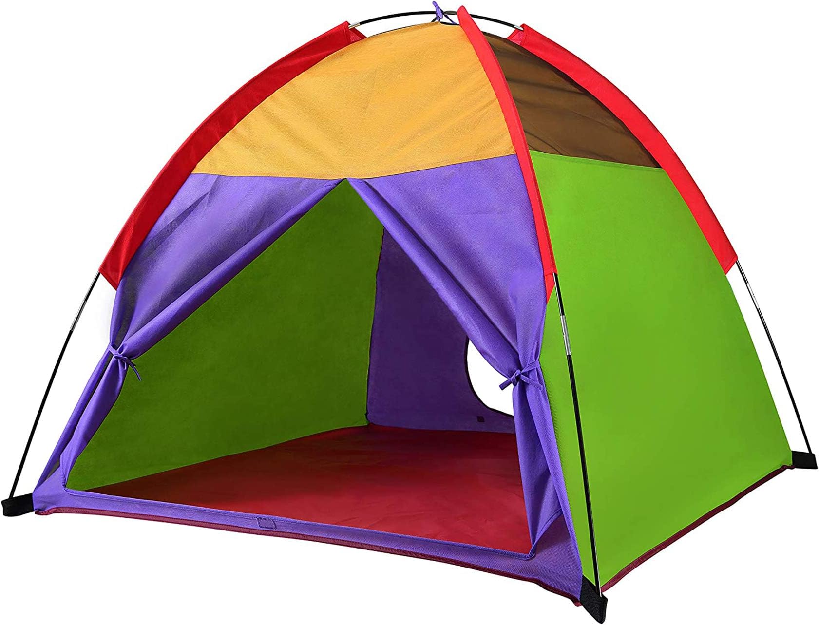 AlvantorKids Tents Indoor Children Play Tent For Toddler Tent For Kids Pop Up Tent Boys Girls Toys Indoor Outdoor Playhouse Camping Playground 8010 Rainbow 48x48x42"