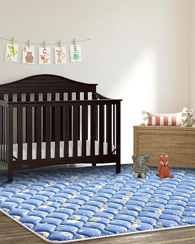 Miniatura 7 de Tapete de juego de espuma prémium inodoro de 71 x 59 pulgadas, tapete de juego extra grande para bebés, niños pequeños, bebés, tapete suave y grueso