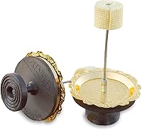 Trick Concepts Ember Gold Fire Palm Torches Pair - Knob Grip for Fire Dancing, Spinning & Flow Arts - USA Made