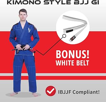 Brazilian BJJ Gi Jiu Jitsu Gi for Men Women Grappling gi Uniform Kimonos Ultra Light & Durable Pants Trouser & Jackets Pre-shrunk Pearl Weave 100% Cotton Fabric Attila Series Free Belt