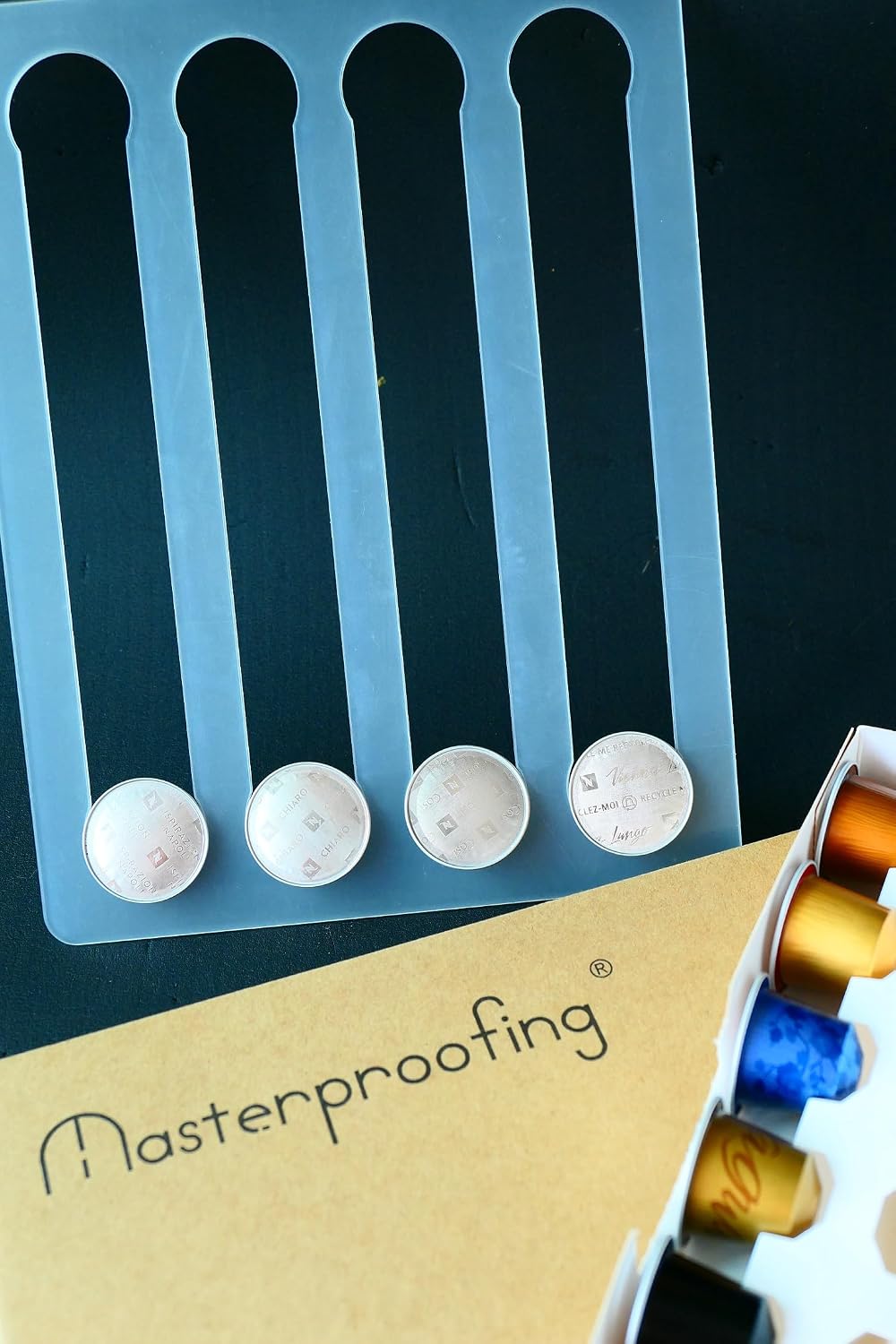 Acrylic Capsule Holder for Nespresso Pods Holds 28 Pods-Pack of 2 Pieces (Incompatible with Vertuoline)