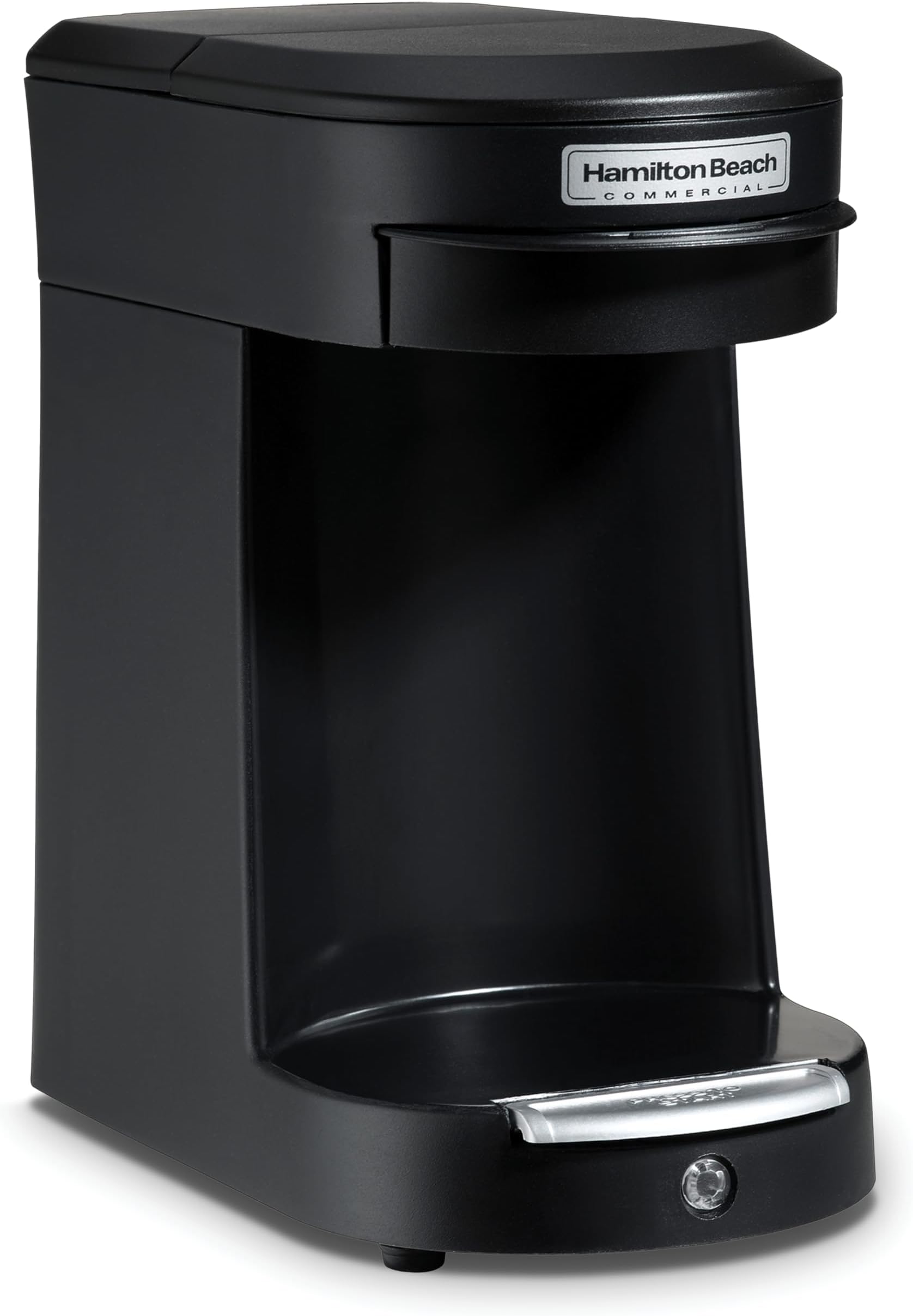 Hamilton Beach Commercial 1 Cup Pod Coffeemaker, Black, Single Serve Coffee Brewer, HDC200B