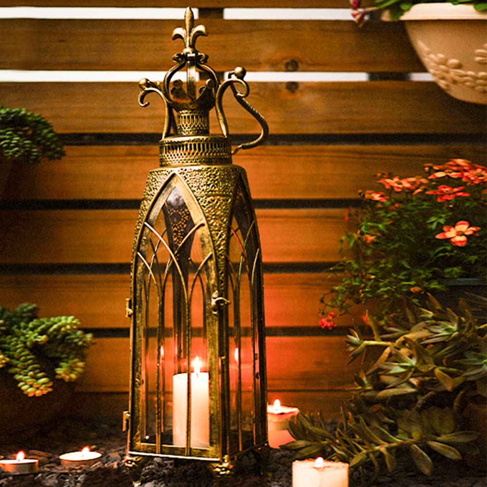 Amazon.com: BOOMLATU Large Candle Lantern Decorative with Clear