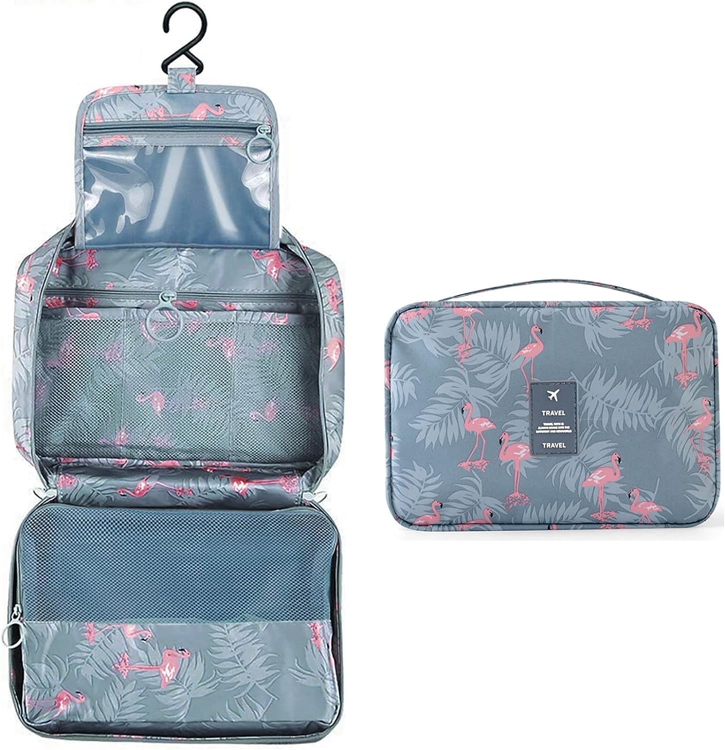 eopzo Toiletry Bag Travel Kit for Women, Travelling Essentials Organizer, Accessories Kit (Grey)-picture-45