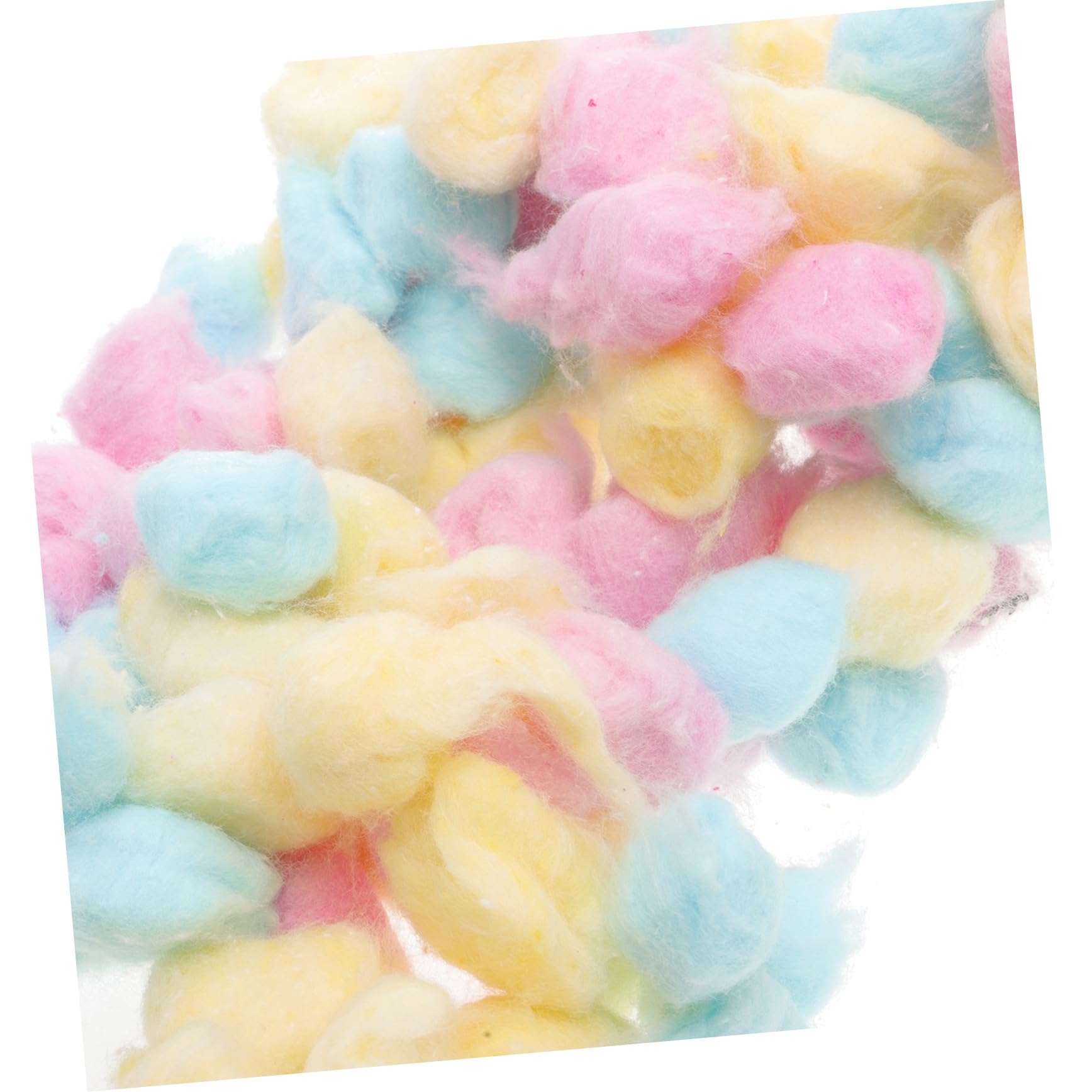 Bunte Wattebäusche und Sanfte Reinigung für Babys aus Baumwolle 500g Weiche Make Up Wattebällchen in Pink Gelb und Blau für Gesicht