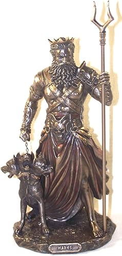 Miniatura 9 de Veronese Design 8 58 pulgadas Odin sentado en el trono con lobos escultura de resina acabado bronce estatua de decoración vikingo