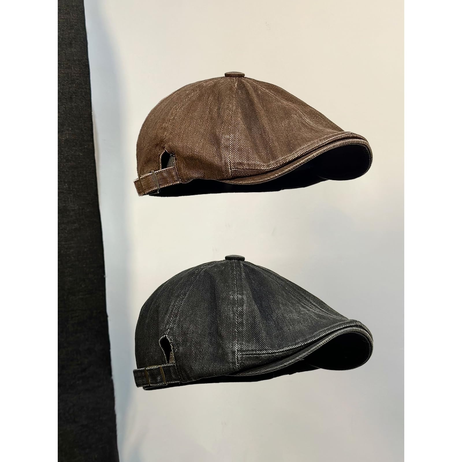 Unisex Newsboy Cap Flat Ivy Hat Cabbie Hunting Driving Hat for Spring Summer Autumn Winter Adjustable Series 19 Khaki