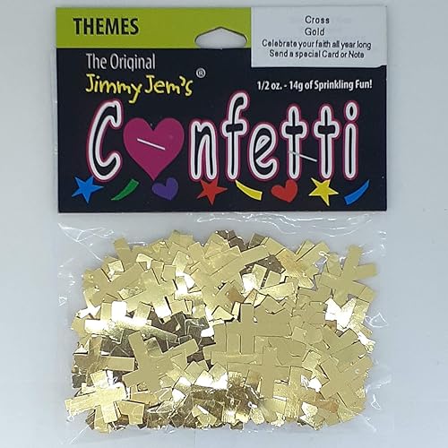 Miniatura 2 de Confeti Cross Gold - 2 bolsas de media onza (1 oz) #8597 Q01