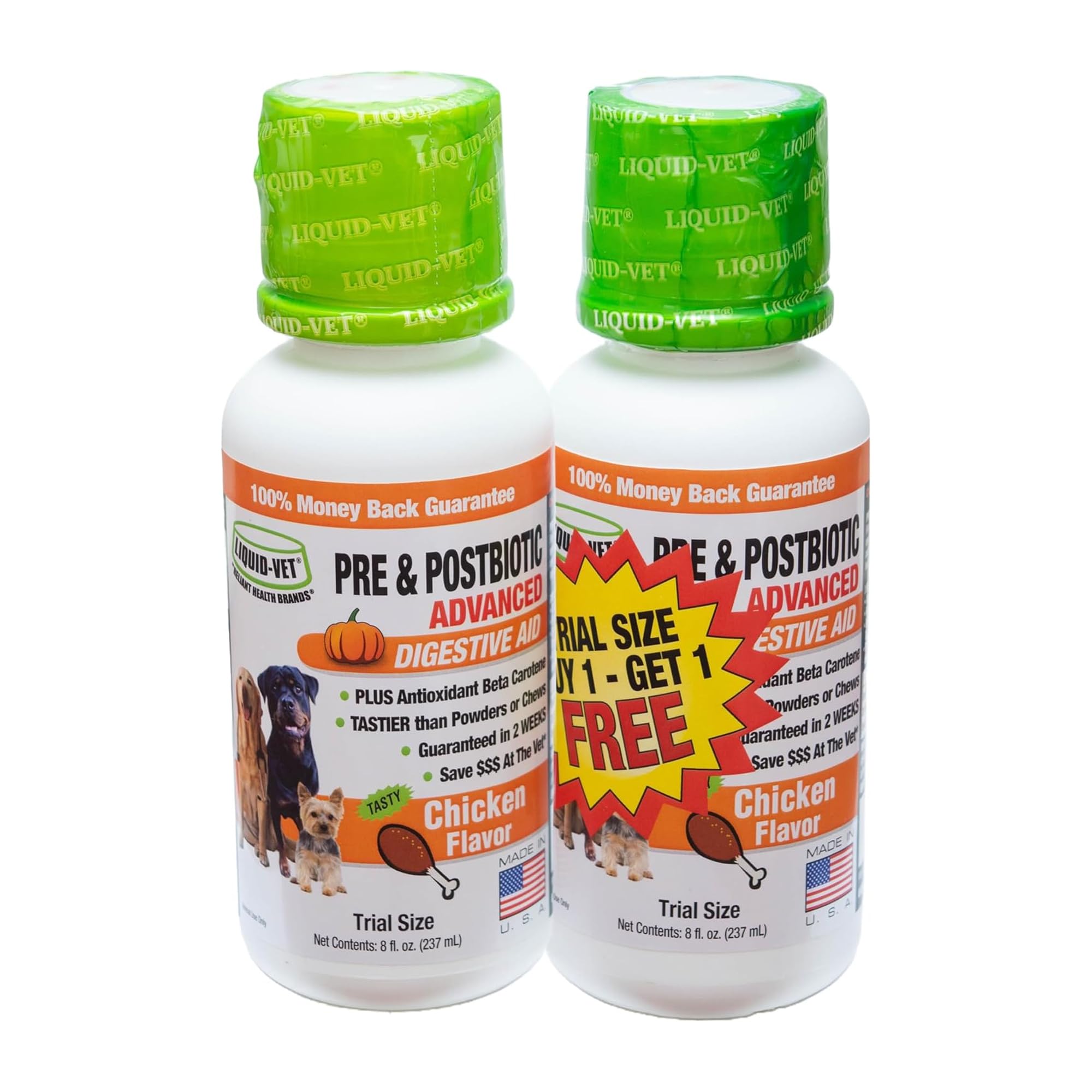 Pre & PostBiotic Support for Dogs – Digestive Upset, Stool Quality & Sensitive Stomach Support – Easy Liquid Formula for Picky Eaters