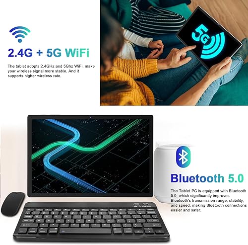 Miniatura 7 de Tablet 11 pulgadas Android 13 Pantalla 2K Tablet Octa-Core 2.0 GHz, 16GB RAM+256GB ROM+TF 1TB 2000 * 1200 Pixel8MP+20MP+2MP Macro10000 mAh5G WiFi