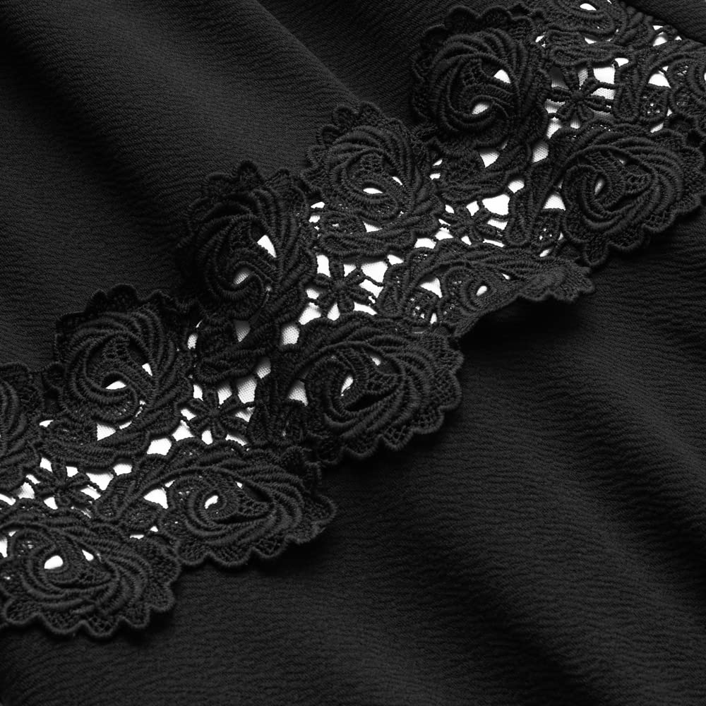 HOMEYEE Vestido de cóctel sin Mangas Bordado de la Vendimia de Las Mujeres UKA079