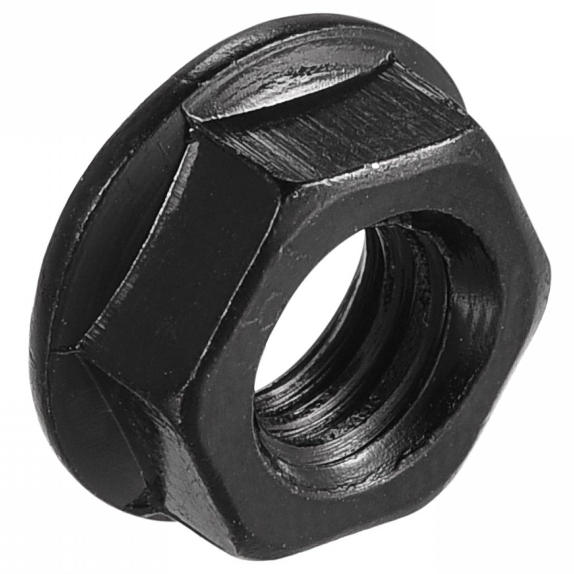 TOP-VIGOR M6 Serrated Flange Hex Lock Nuts, Carbon Steel Black Oxide Finish, Self-Locking Threaded Nuts - Image 4