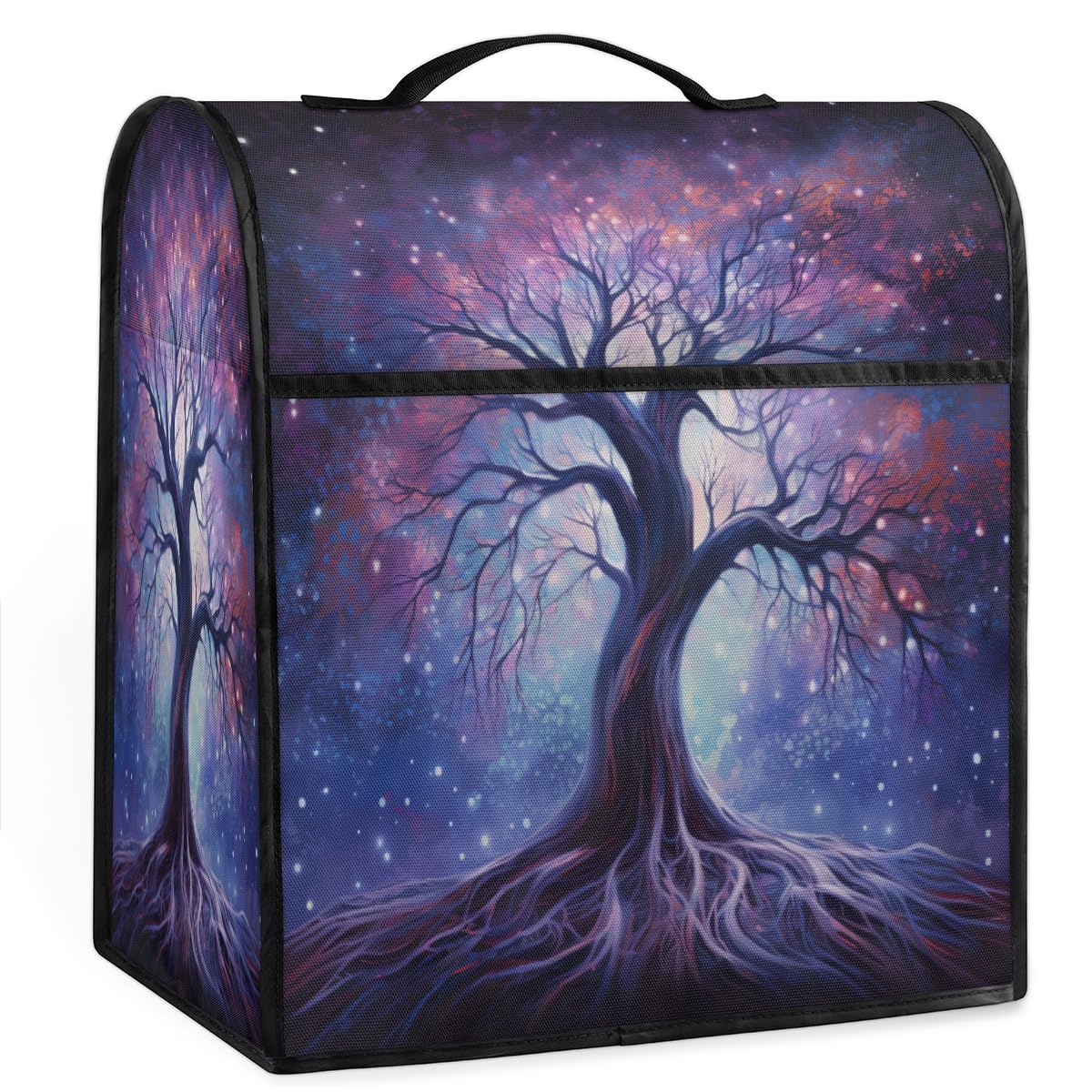Coffee Maker Cover Starry Sky Tree Kitchen Appliance Covers Small Appliance Covers Blender Cover Juicer Cover Dust Covers for Kitchen Appliances with Top Handle and Pockets,Washable,B655