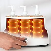 Vista 3 de Master Massage Patent - Calentador de aceite automático de 3 botellas para masaje de spa de salón y terapia corporal, color blanco