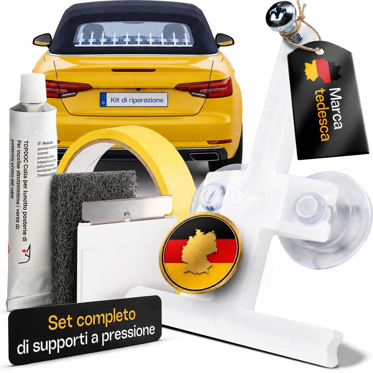 Kit di Riparazione del Lunotto Posteriore per Capote Cabrio