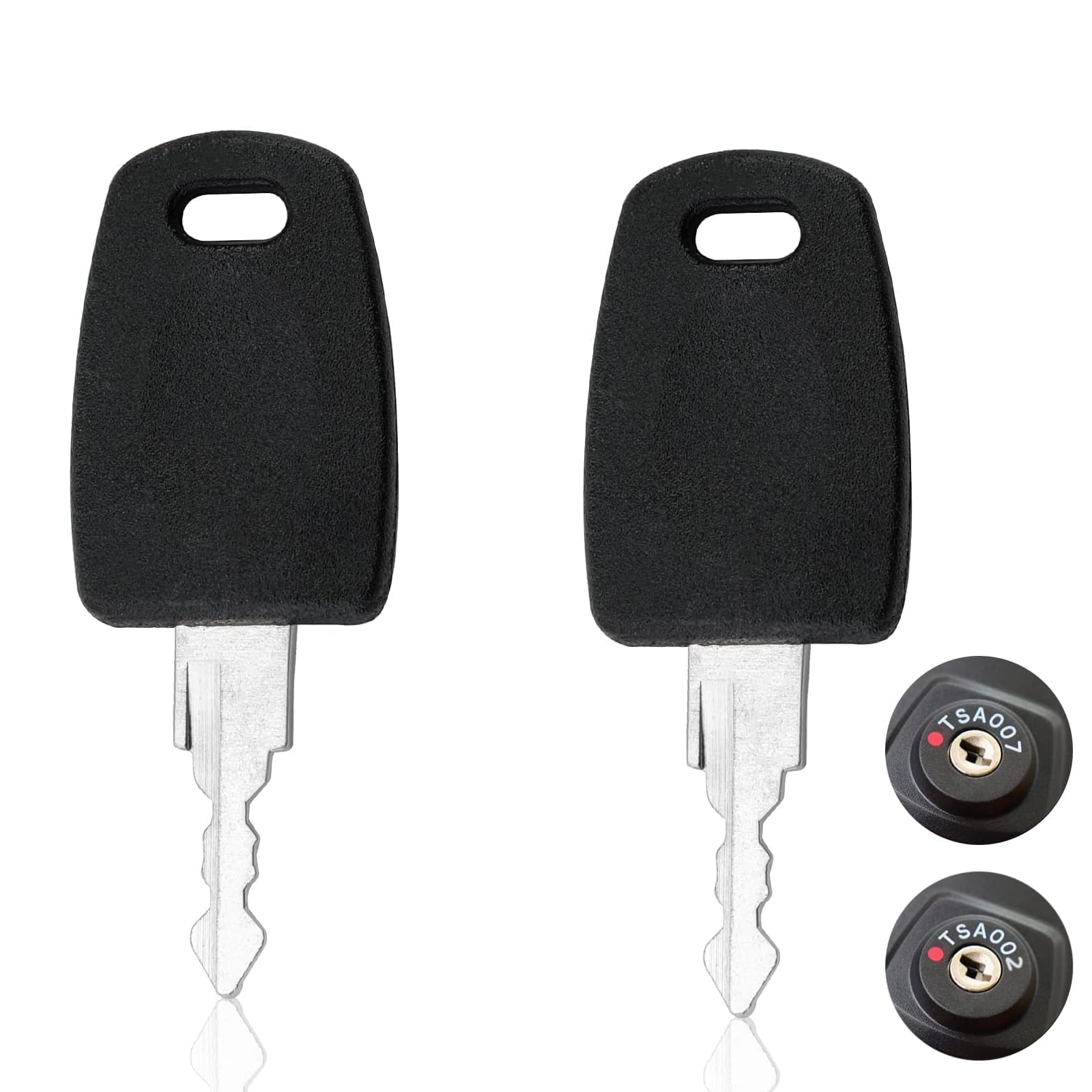 BIGTHREE 2 Pcs Universal Lock Key Master Keys, TSA007 TSA002 Suitcase Locks TSA Key Suitcase Locks Security Lock Key Universal Baggage Keys Approved Luggage Suitcase Password Locks