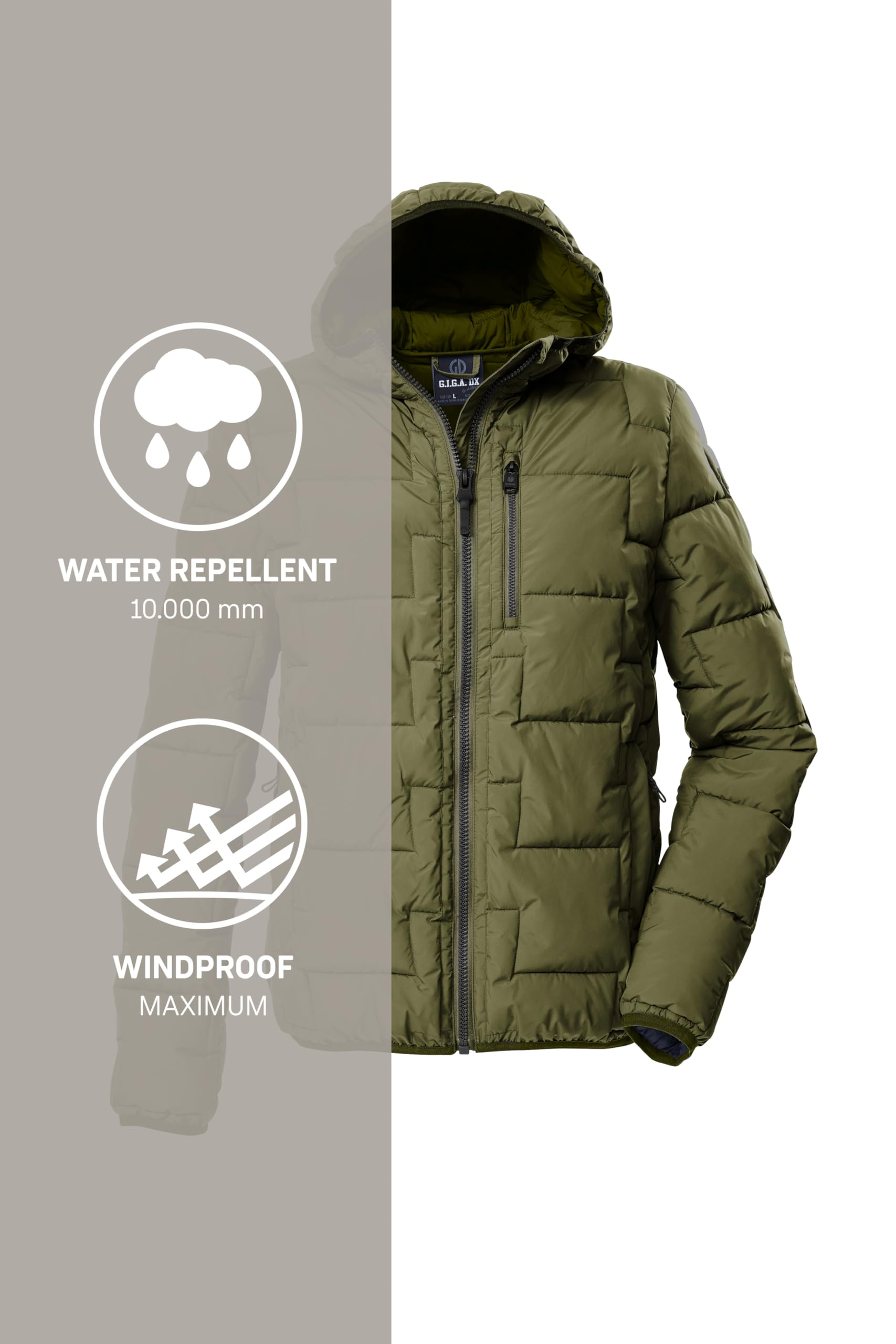 G.I.G.A. DX Gw 72 Mn Qltd Jckt Chaqueta acolchada/chaqueta funcional con aspecto de plumón y capucha Hombre