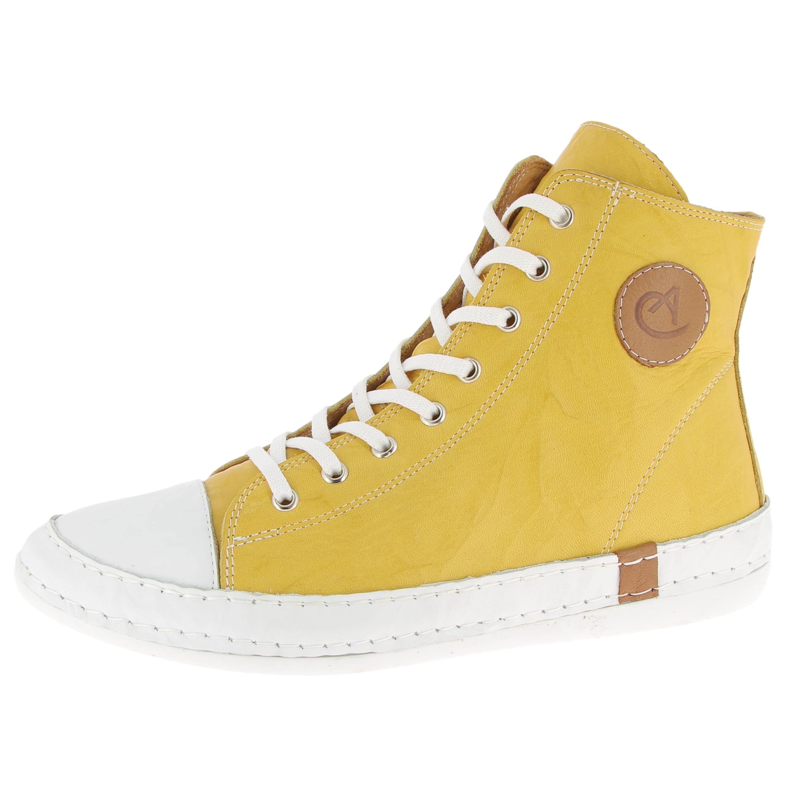 Andrea Conti Women's Trainers, Yellow, 38 EU, Yellow, 6 UK