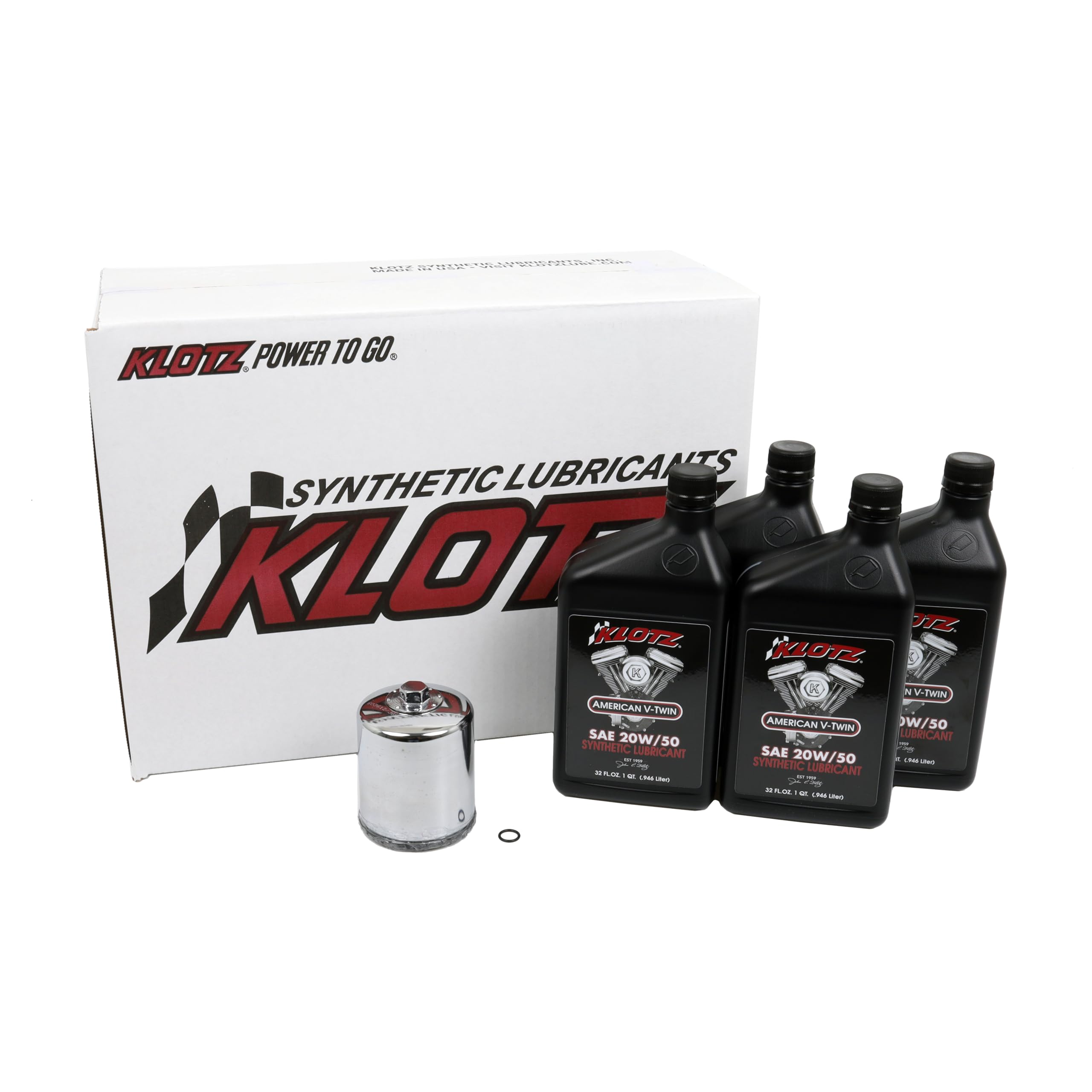 Complete Oil Change Kit For Harley Davidson Twin Cam V-Twin - Includes 6 Quarts Oil & Filter | Maxima HiFlo Performance Kit