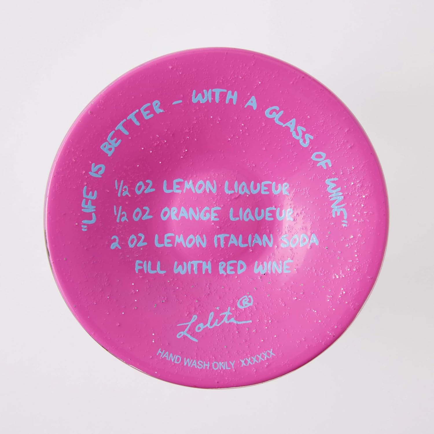 Enesco Lolita Life is Better Hand-Painted Artisan Wine Glass, 15 Ounce, Multicolor - Image 7