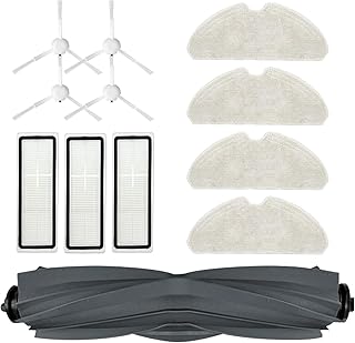 Waremax Kit d'accessoires de Rechange pour Aspirateur Robot Dreame D10s / Dreame D10s Pro, 1 Brosse Principale, 3 Filtres,...