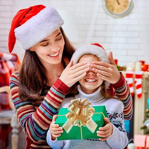 Miniatura 7 de Paquete de 12 lazos grandes de 6 pulgadas para envolver regalos, lazos de cinta para cestas de regalo de boda, lazos de envoltura de regalo de