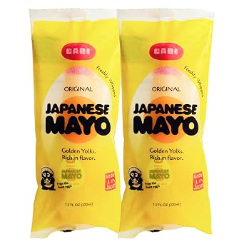 Cabi Original Japanese Mayonnaise 2-Pack - Freshly Whipped w/Clean Ingredients - Balanced Umami Sauce, Cage-Free Golden Egg Yolk & Rice Bran Oil - Sandwich, Sushi, Burger, Squeeze Bottle Mayonnaise