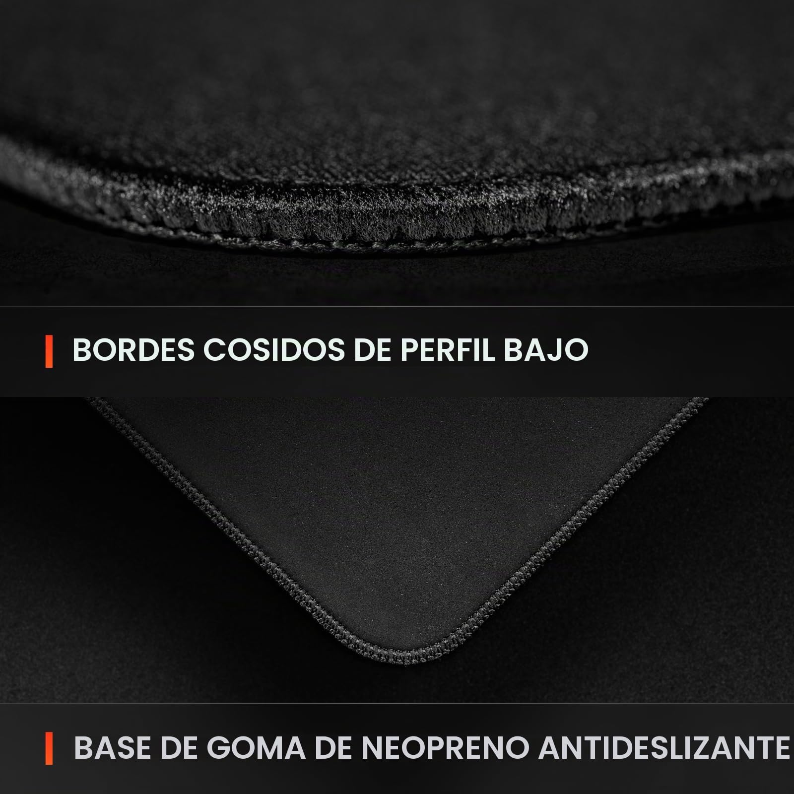 SteelSeries QcK L - Alfombrilla de Mouse para Juegos con Control de Rendimiento, Densidad Extra para un Deslizamiento Suave, Costuras de Borde de Perfil bajo, Base de Goma de Neopreno Antideslizante,