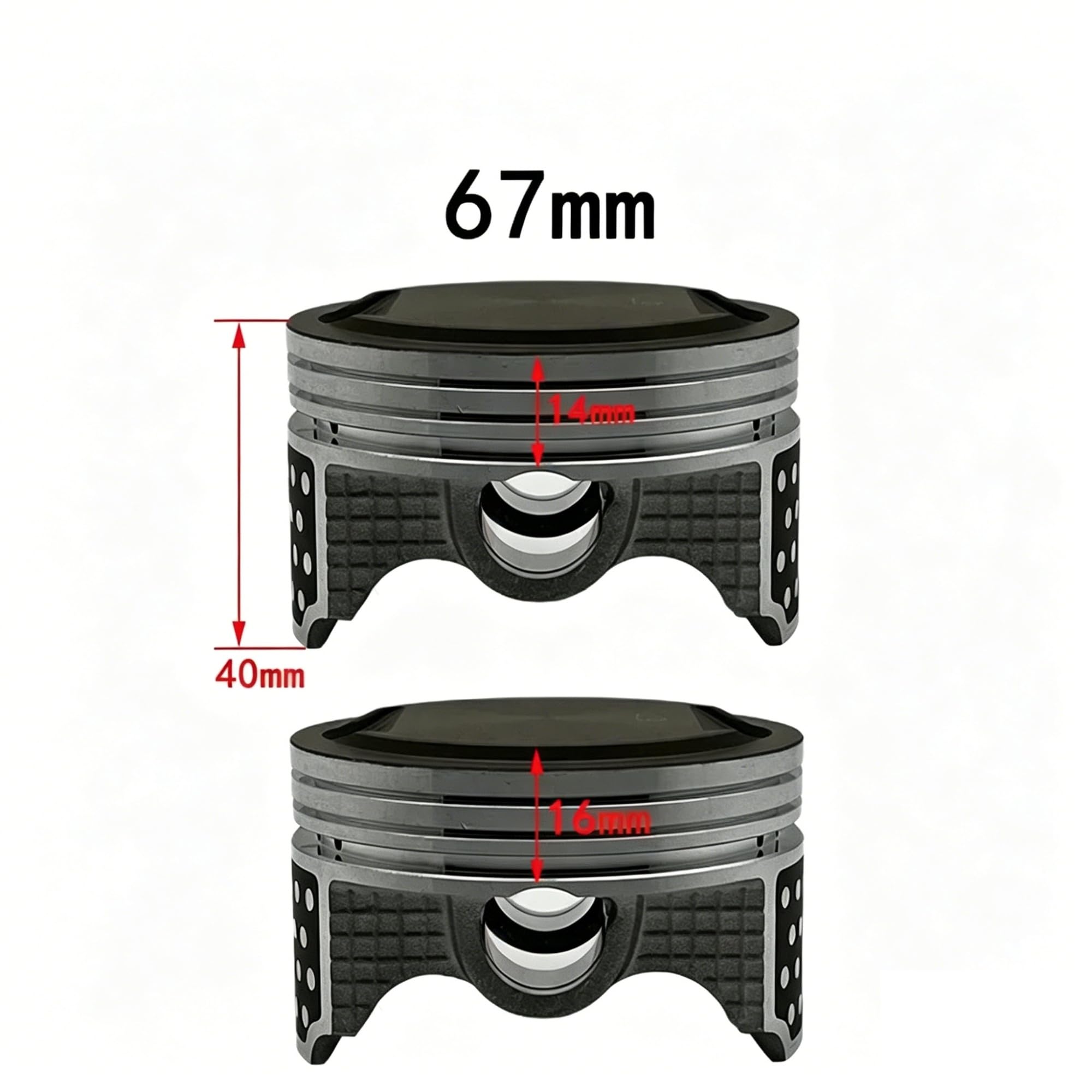 Fasce Elastiche Per CRF230F Per CRF 230F CRF230 F SL230 Per XR230 FTR223 Per SL Per XR 230cc Moto 67mm 233cc Pistone Anello Kit Pistone