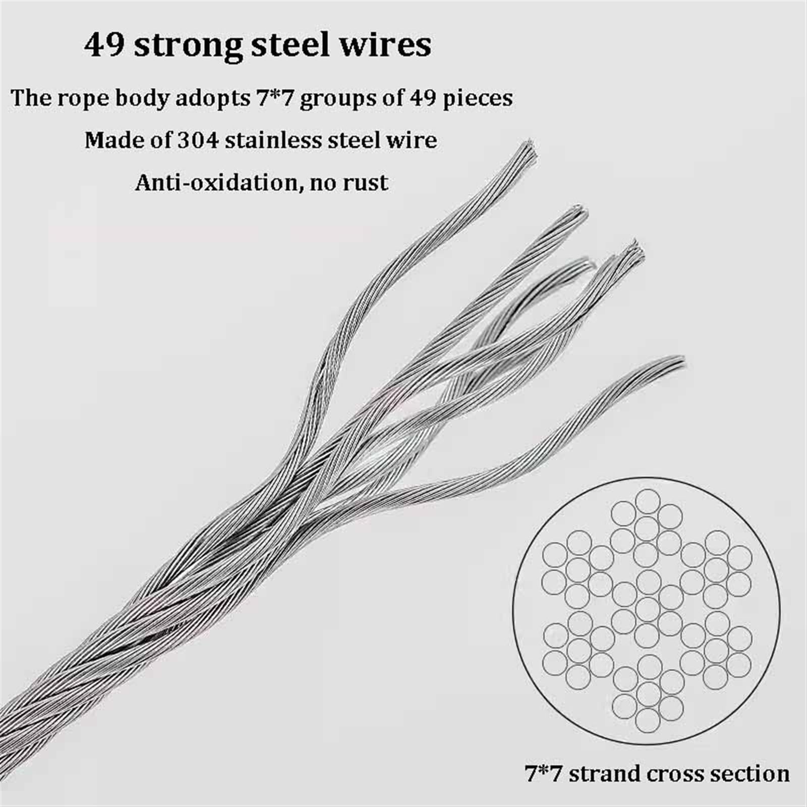 Este tendedero de Ropa de Acero Inoxidable 304, tendedero de Pared Resistente, Extensible, para Uso en Interiores y Exteriores, tendedero retráctil (Color: Plata, Tamaño: 50 m/164,04)