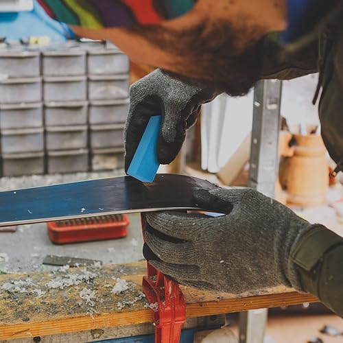 Miniatura 6 de Patelai 3 piezas de goma gomosa afinación de borde de goma suave, piedras duras de trío, piedra abrasiva, piedra gomosa, esquí, snowboard, equipo de