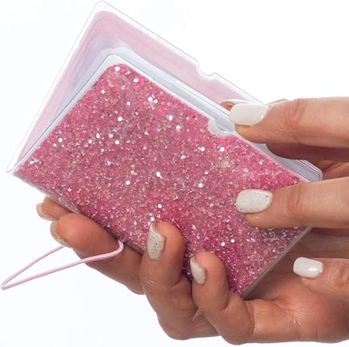 Miniatura 4 de Soporte para tarjetas de crédito para mujeres, soporte para cupones de tarjetas de fidelidad y organizador con 32 ranuras para tarjetas, Rosa