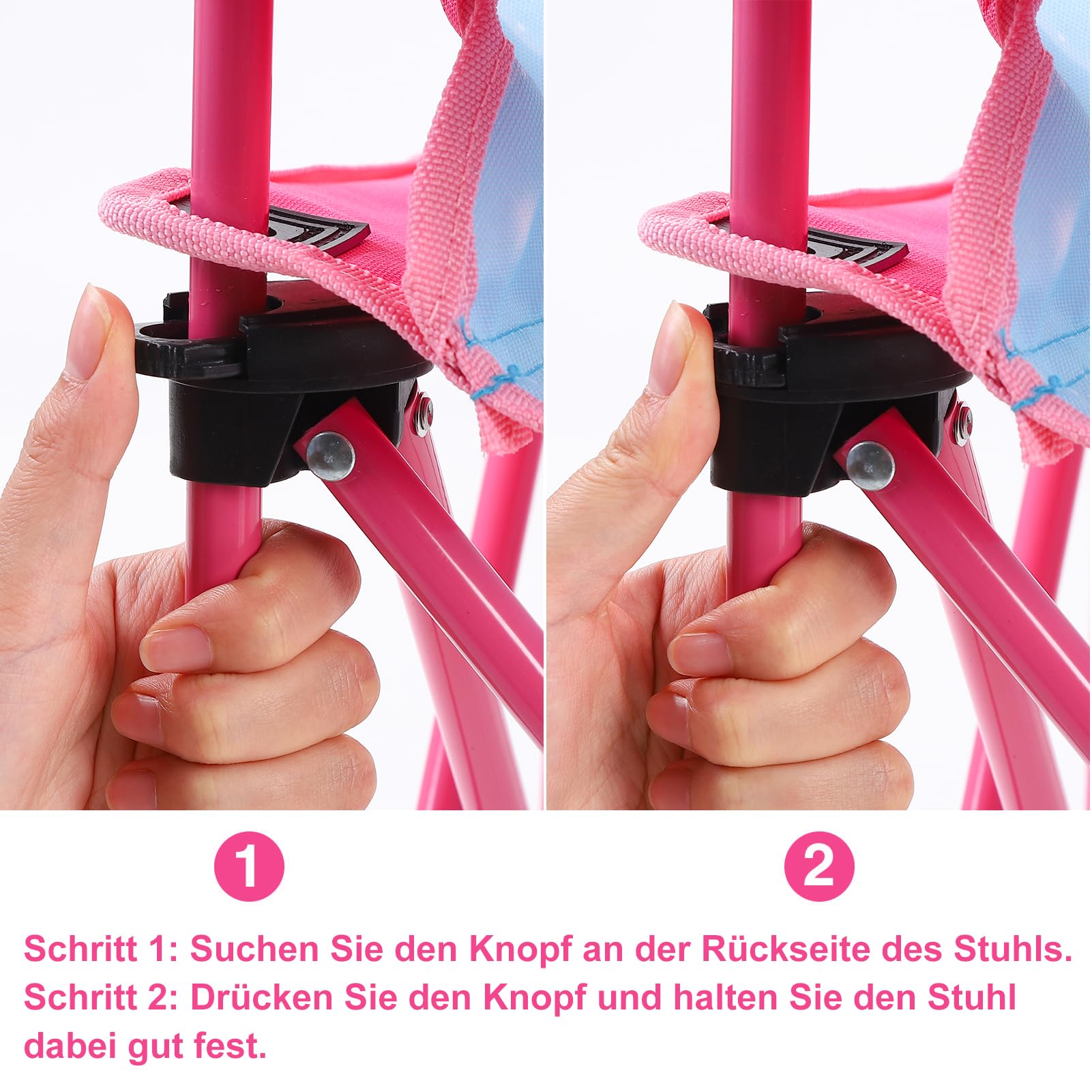 Silla de camping para niños con diseño de Axolotl, silla infantil para exteriores, con soporte para bebidas, silla plegable portátil, silla de jardín para niños, fuerte y estable, para picnic