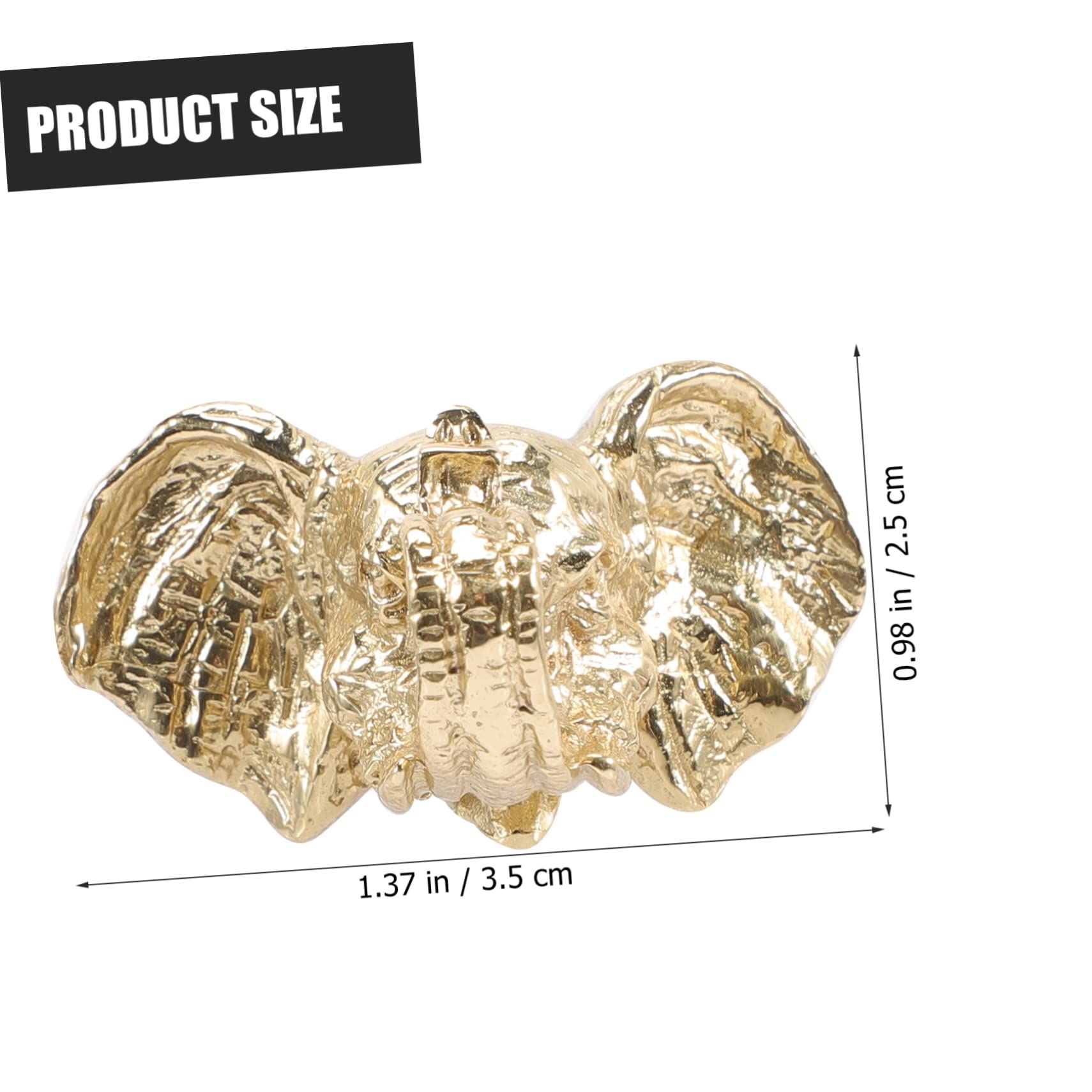 jojofuny 4stücke Brass Knob Elefantenkopf Ziehgriff Für Schrank Möbelknopf Dekorativer Türknauf Messing Geeignet Für Küchenschränke Kommoden Bücherregale Und