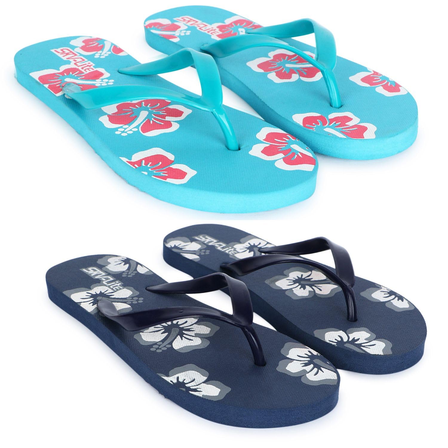 Comfortable Stylish and Trending Colorful printed Slippers(pack of 2) Women Flip Flops-8 (B0DGTZG92J) Amazon Price History, Amazon Price Tracker