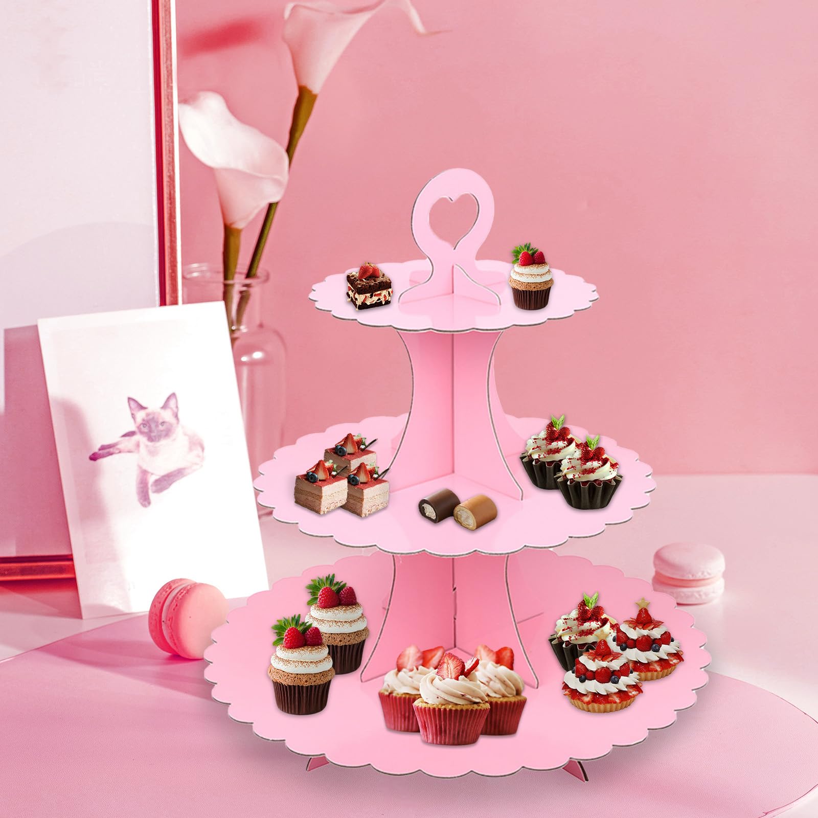SUPPORTO PER CUPCAKE, 5 piani supporto per torta acrilico ripiani