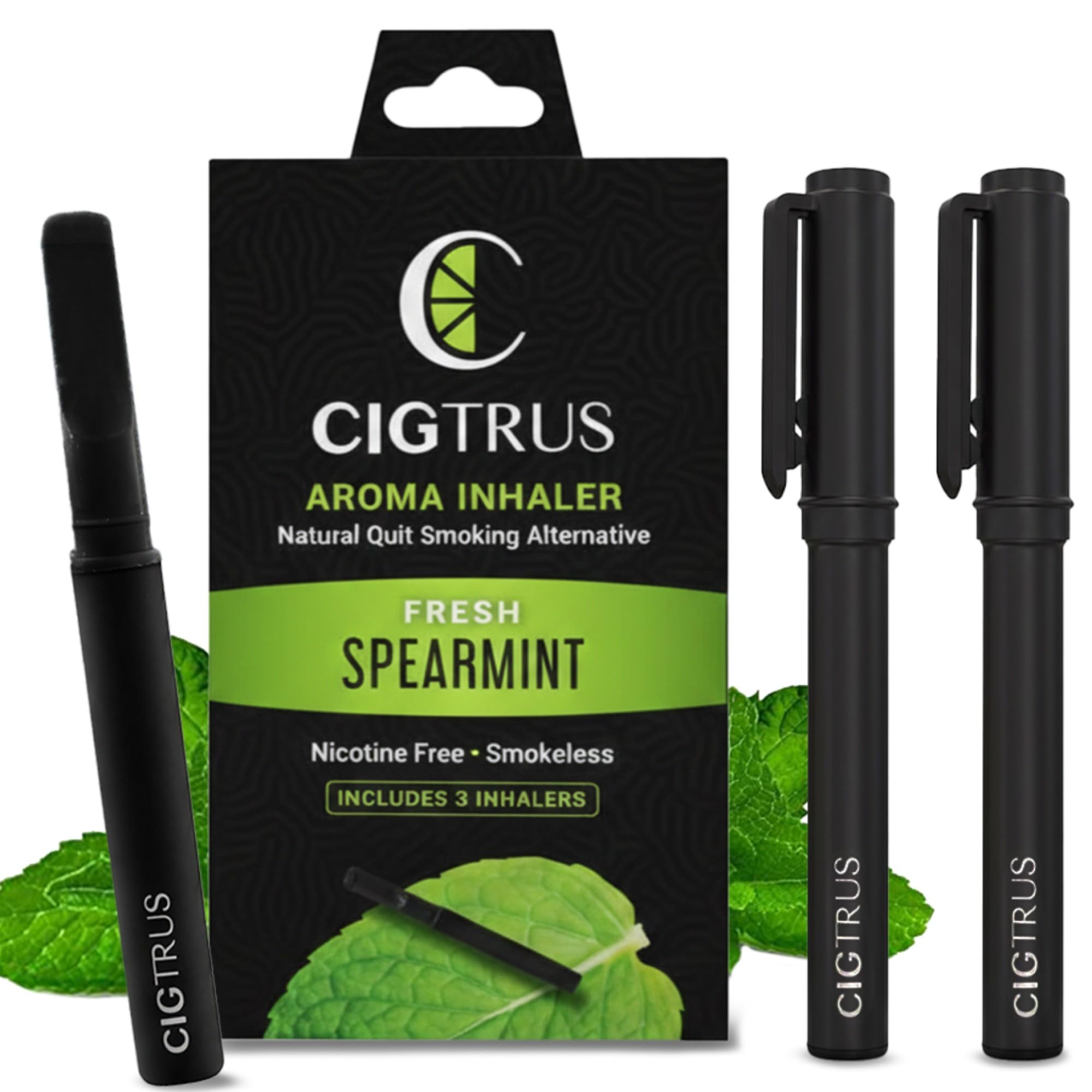 Amazon.com: Cigtrus Stop Smoking, Smokeless Air Inhaler, Non Electric Quit  Vaping Aid, Nicotine and Vape Free Diffuser Pen – Fresh Spearmint Menthol  3Pack : Health & Household
