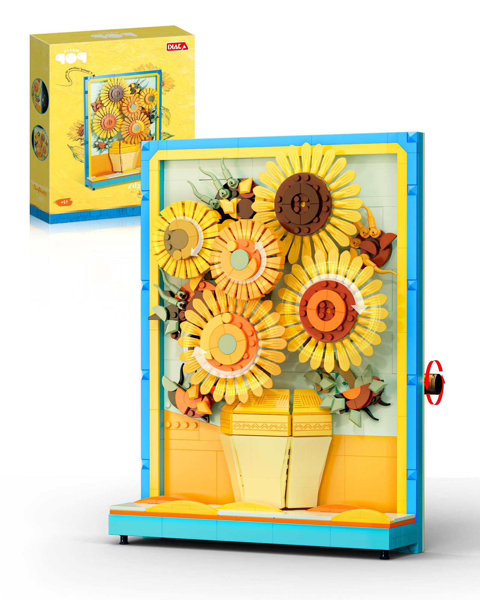 ✽八木　勇征　SUNFLOWERセット Amazon.com: JAKI Art Van Gogh Sunflowers Building Set, 796 PCS