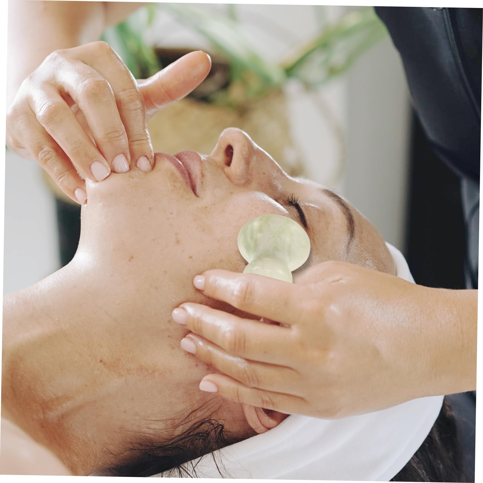 VALICLUD 5 Stück Massagegerät Mit Pilzsteinen Gesichtsrolle Falten Körperbürste Für Gesichtsmassagegerät Für Erwachsene Pilzförmiger Massagestein Gesichtsmassagegerät Für Frauen Jade