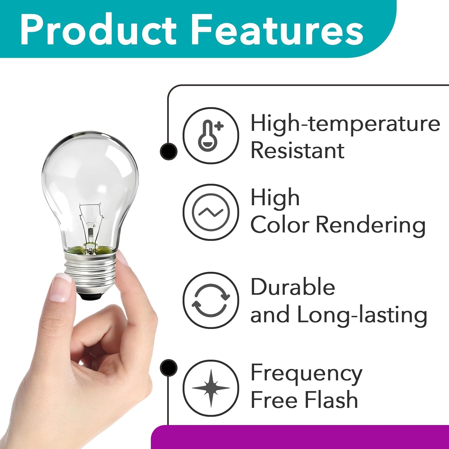2 Pcs 5032-6 Light Bulbs Replacement for Lamp Bulb 5032-6 40 Watt, E26 Medium Base A15 120V Appliance Bulb for 16.3/17" Lamps and Glitter Lamps, 2700K Warm White, Incandescent Lamp