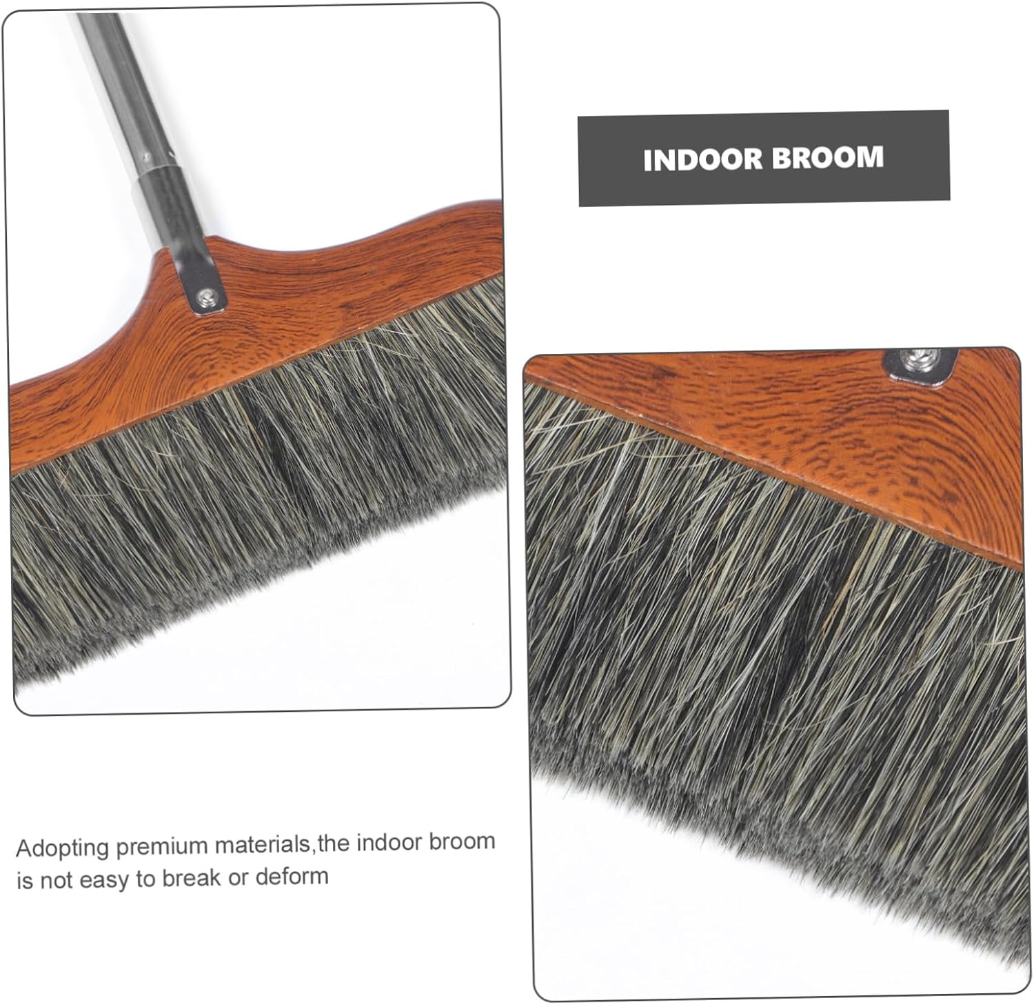Long Handle Soft Broom Straw Dust Remover for Kitchen Hardwood Floor Cleaning