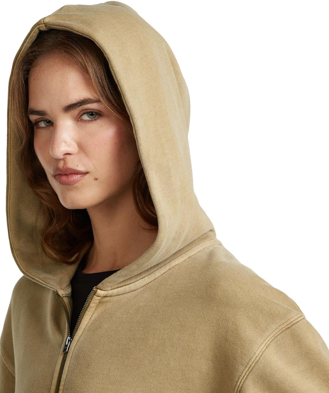 G-Star Washed HDD Zip Relaxed SW WMN Women's Sweater (Pack of 1)