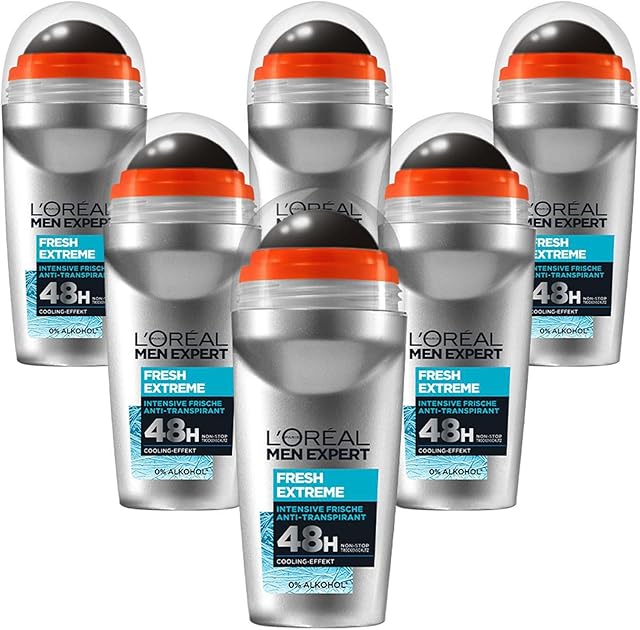 L'Oréal Men Expert Fresh Extreme Antyperspirant, 6 x 50 ml