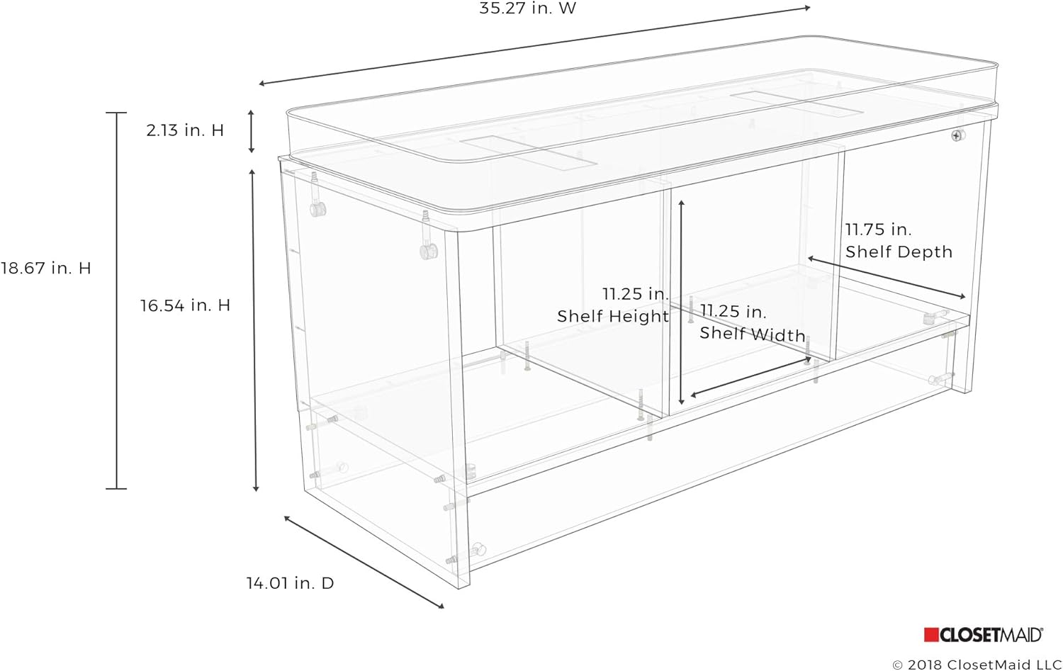 ClosetMaid 1309 3-Cube Storage Bench, Dark Cherry : Home & Kitchen