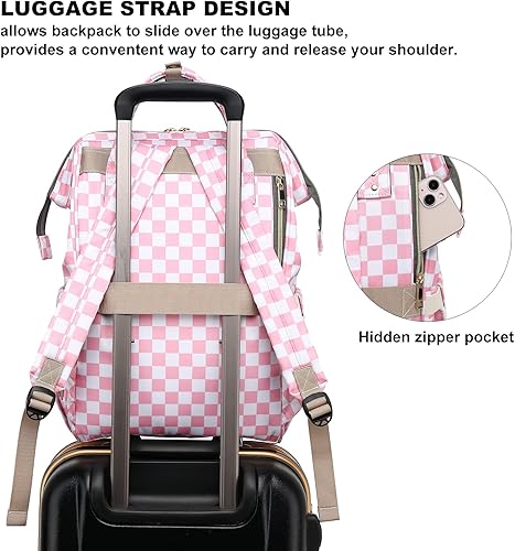 Miniatura 10 de Mochila para computadora portátil para mujer, mochila escolar para la universidad, mochila de trabajo, negocios, viajes, mochilas para computadora